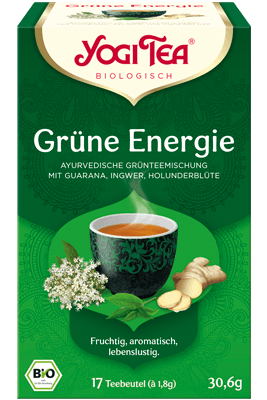Grüne Energie Tee Verpackung