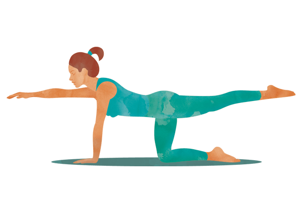 Yogaübung für Gleichgewicht