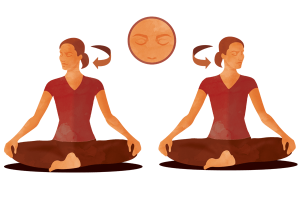 Yoga Übung Echinacea