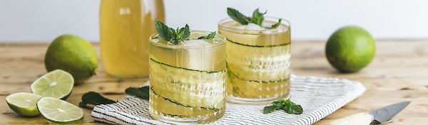 Mocktail à l'aloe vera et au concombre