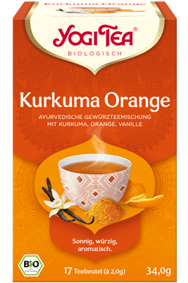 Kurkuma Orange Verpackung