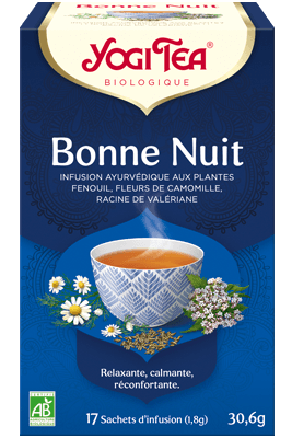 Yogi Tea Pour les Sens Bonne Nuit Thé bio, sachets de thé 17 x 2,1 g