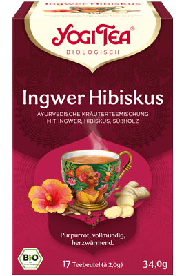 Ingwer Hibiskus Tee Verpackung