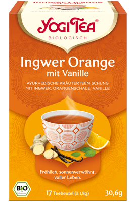 Ingwer Orange mit Vanille Verpackung
