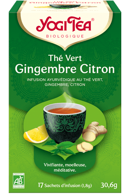 YOGI TEA® Gingembre Citron ⇒ Infusion ayurvédique au gingembre et