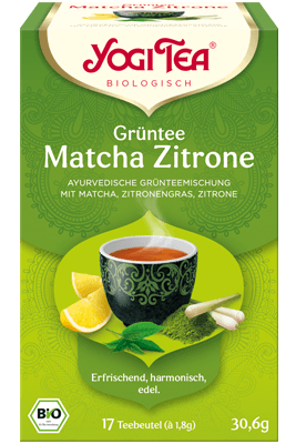 Grüntee Matcha Zitrone Verpackung