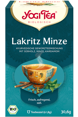 Lakritz Minze Tee Verpakung