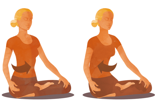 Yoga Übung Atmen für Ausdauer