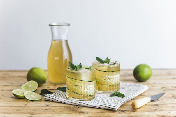 Mocktail de Aloe Vera con coco y pepino