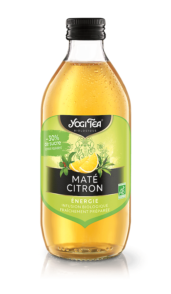 Infusion Yerba maté bio glacé citron 33cL Tealélé - vente en ligne