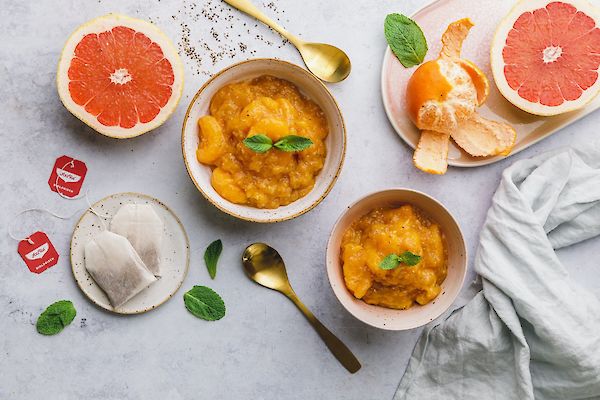 Pudding de mandarina con semillas de chia