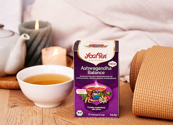 Giornate distese e rilassanti con il nostro nuovo YOGI TEA® Ashwagandha Equilibrio