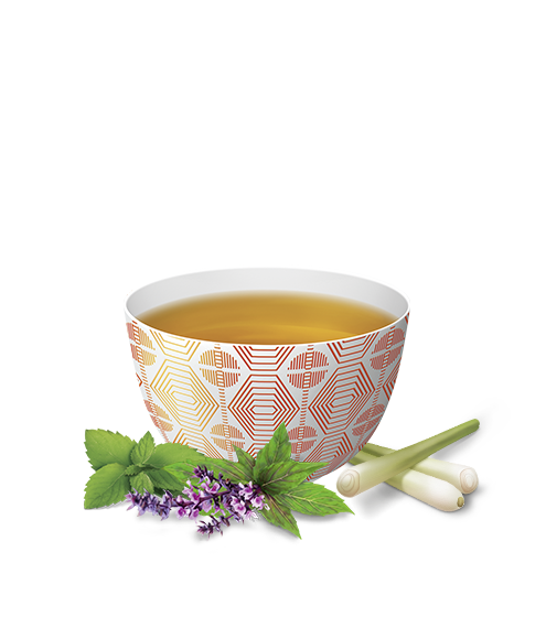 Dampfende Tasse mit YOGI TEA® Star Salutation